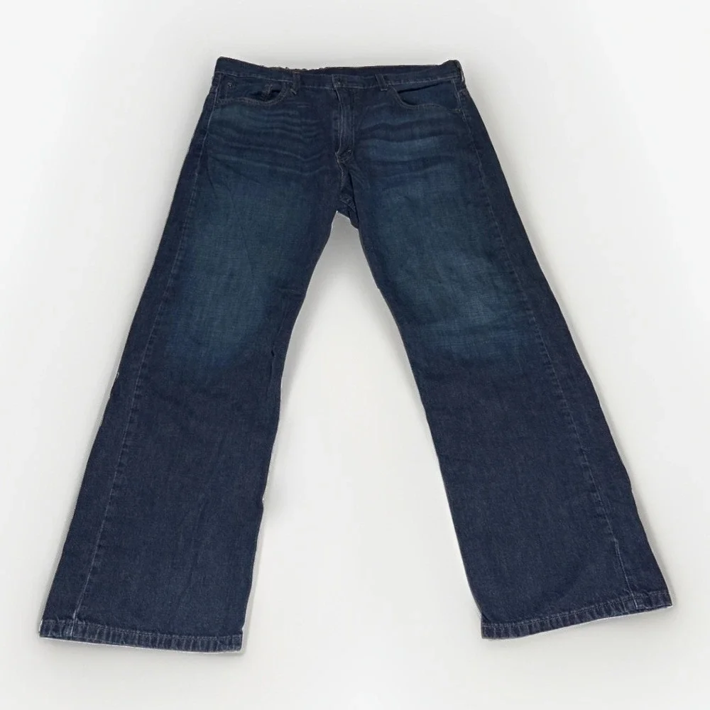 Levi's 569 Loose Straight Jeans Mens W38 L32 Dark Wash Denim